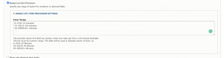 facet range list item processor