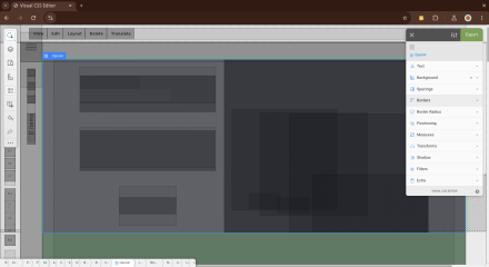 Visual CSS Editor - chrome browser extension in action