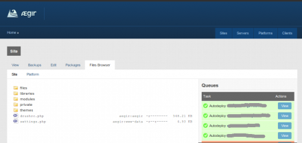 aegir hosting filemanager