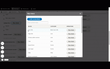 Short video showing how to set up Block User Info.