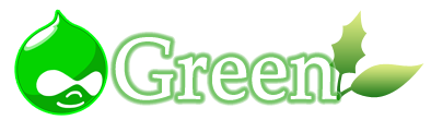 Logo of Green theme of Drupal
