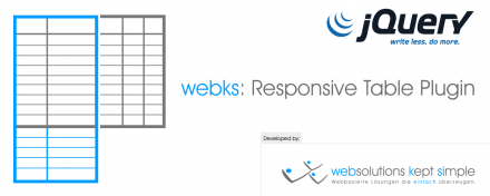 jQuery Plugin: webks Responsive Table Logo