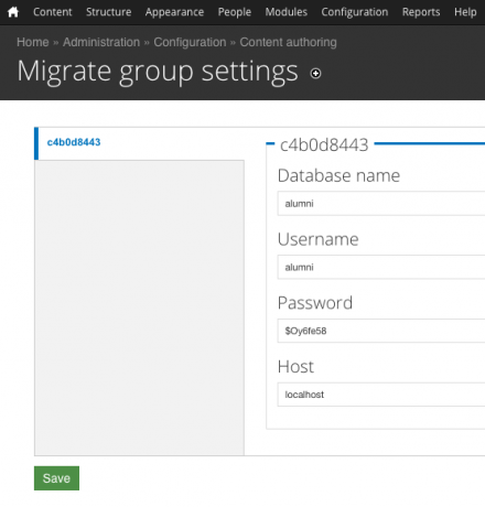 Migrate group settings page