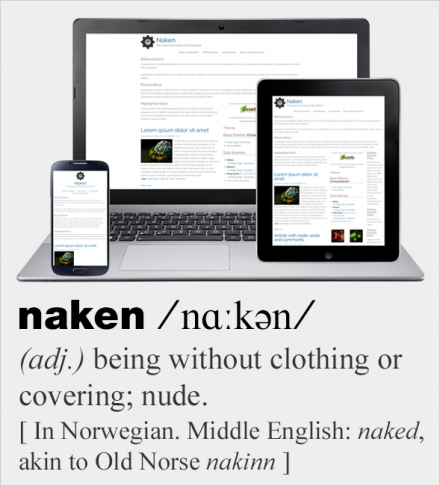 Naken, the nude responsive starter theme of Groundwork Front-end Framework