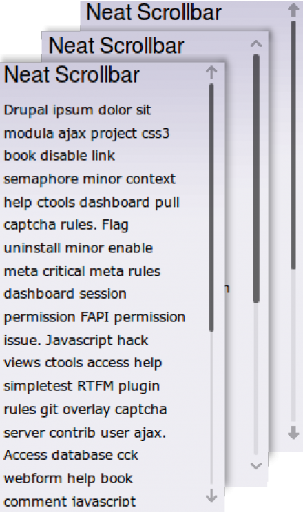 drupal module neat scrollbar