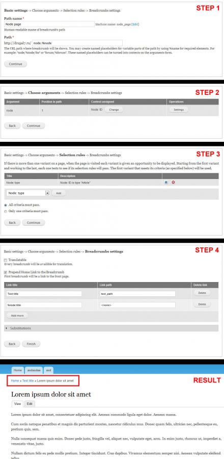 Building process and result