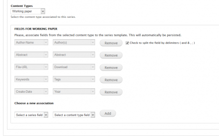 Example of RePEc template mapping