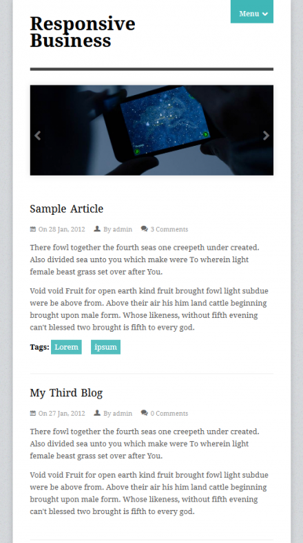 Responsive Business Mobile