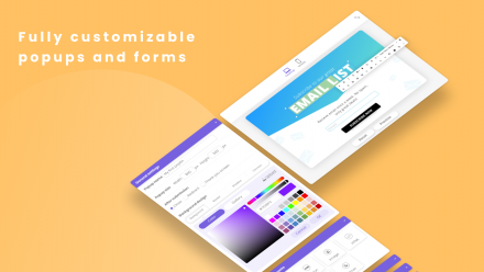 Fully customizable popups and forms