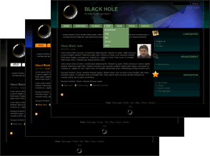 Black Hole Theme for Drupal