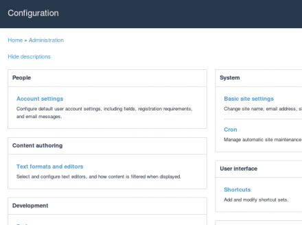 Titus configuration screenshot.