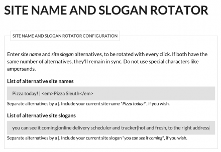 Configuration example