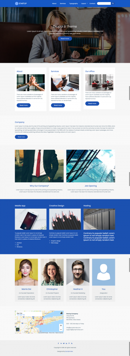 Startup Zymphonies Theme