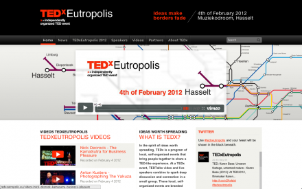 TEDx Installation Profile - filled frontpage