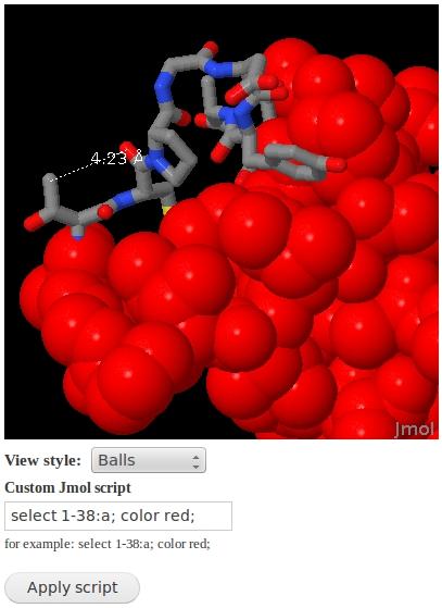 Jmol applet in Drupal