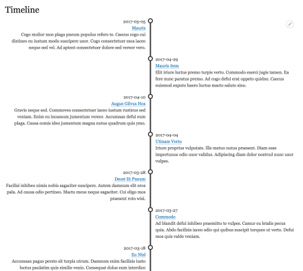 Simple timeline 8.x