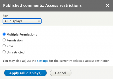 A new "Multiple permissions" access plugin