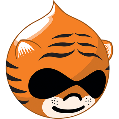 Druplicon stylized as a Tiger, Princeton University's mascot