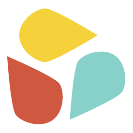 Red, yellow, and blue leafs