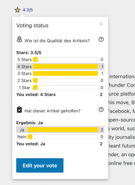 Vote Stats