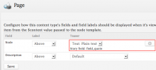Formatter Settings UI in Rubik theme.