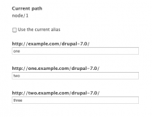 Domain Path for a node