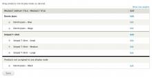 Product Display Manager Page