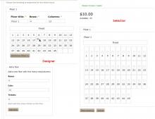 Preview of the designer and plan elements in use