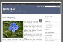 Dark Blue theme in action