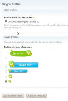 Administration Configuration Page