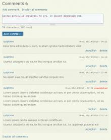GAC display comments.