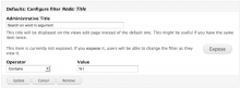 Use argument inputs in your filter settings.