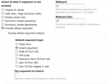 This module allows arguments to inherit a default value from another argument.