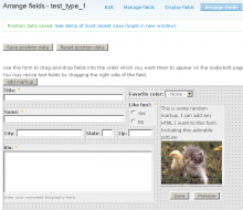 Arranging the Fields of a Form