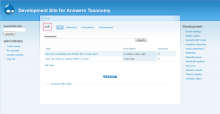 Users may browse questions by taxonomy term