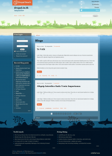 Beach Theme Full Page