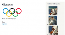 Example of Flickr Bean integration