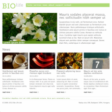 Biolife theme home page
