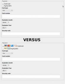 Drupal Commerce payment method icons