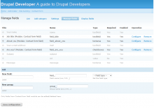 Contact form field with CCK like interface