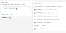 Example of Context Add Assets Configuration Pane