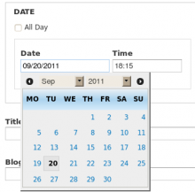 Date Popup module