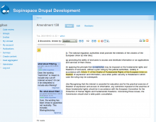 Drupal co-ment module snapshot
