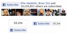 Facebook Subscribe Buttons Style