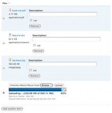 FileField with Progress Bar