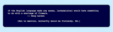 The fortune module displays a random fortune.