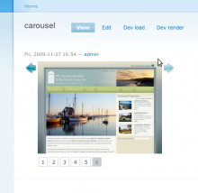 jQuery Carousel default view