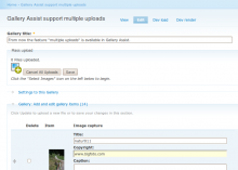 From now the feature "multiple uploads" is available in Gallery Assist.