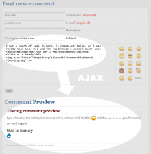 Live Comment Preview (Annotated)