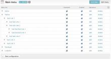 Menu Expanded - Screenshot